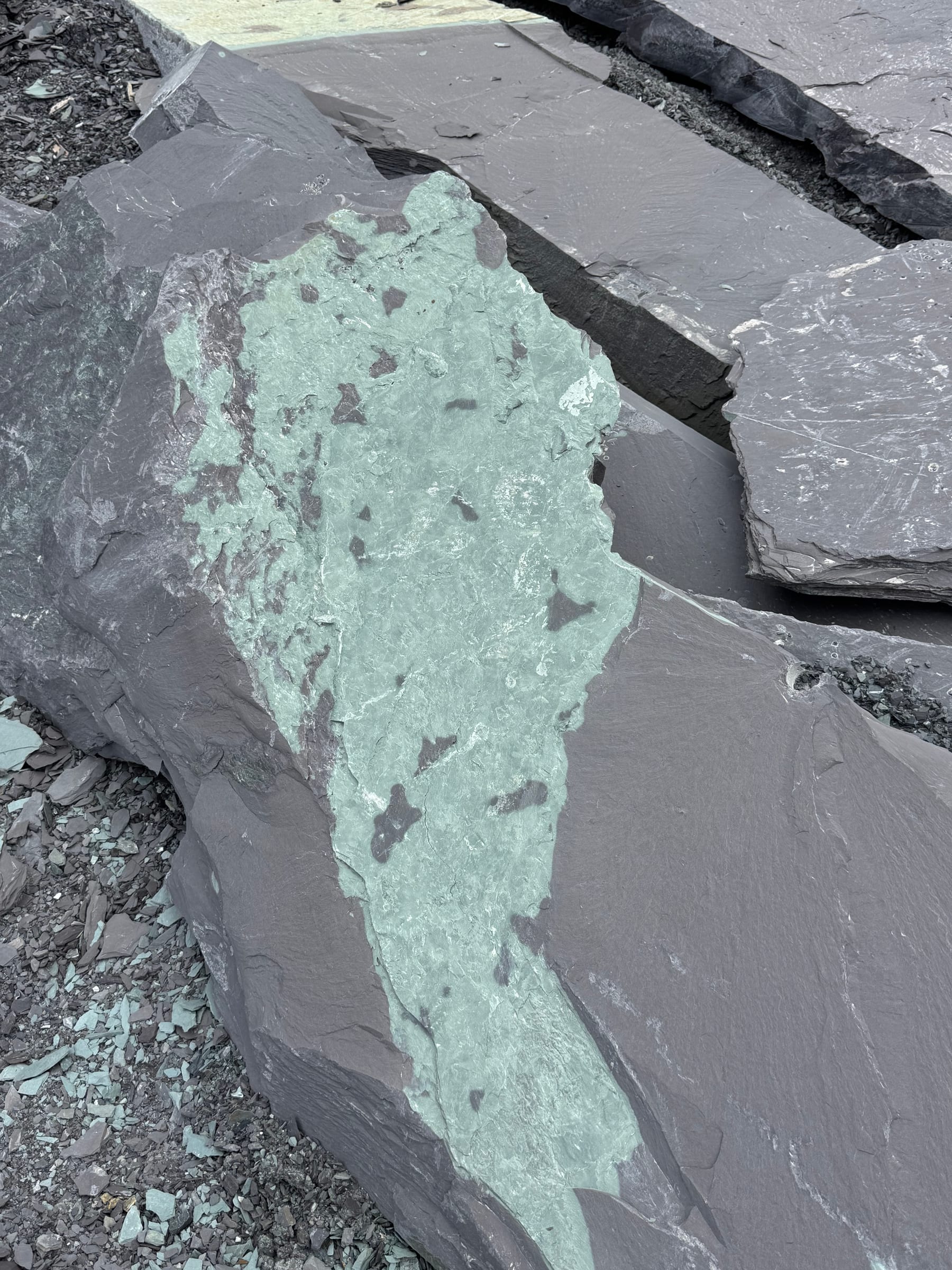 Slate finishing detail